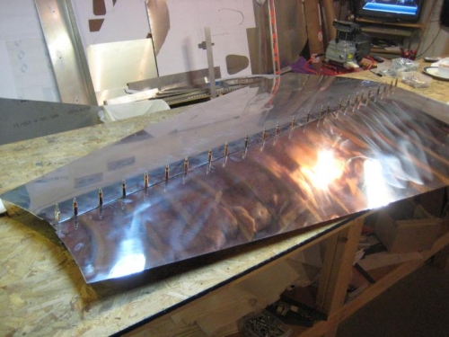 Updrilled, and just prior to riveting.