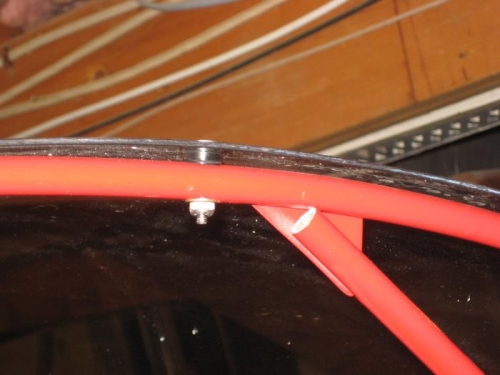 Washers to stand off the canopy from the frame.