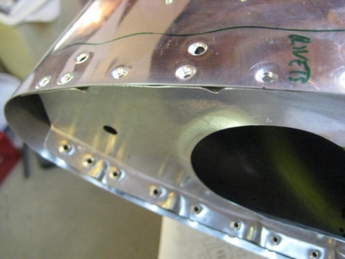 Dimpled areas at root.