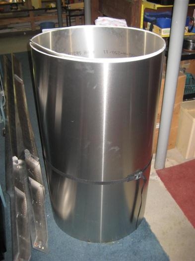 A roll of 2 sheets of 4'x12' 0.025 aluminum