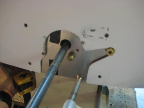 Wheel pant fully in place.