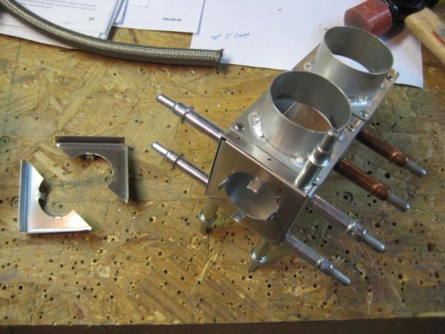 New box in process, with the split end caps