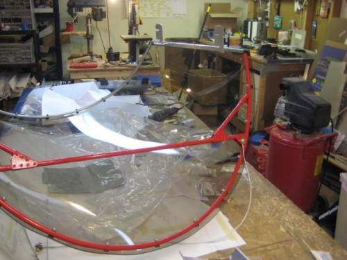 Canopy on the workbench for some surgery.