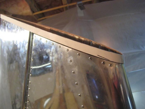 The original base of the tail tip installed to show what WOULD have happened w/o surgery.