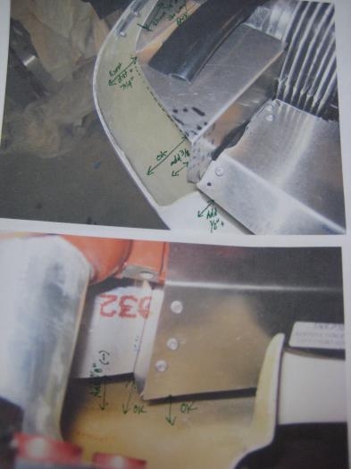 With printed photos of the baffles I could mark up where to make adjustments.