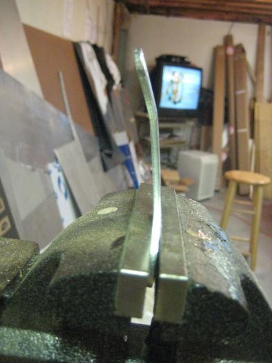 Brake arm being bent for LEFT side use.