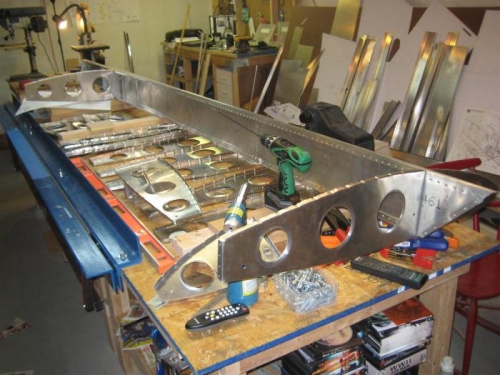 Everything disassembled and ready to go back together for riveting