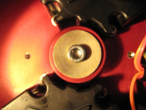 Note there is NO timing mark on the shaft of the alternator. There should be.