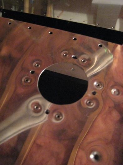 Nut plates in place for the pitot assembly.