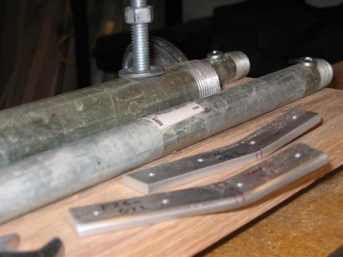 Finished, with a couple of the parts it bent