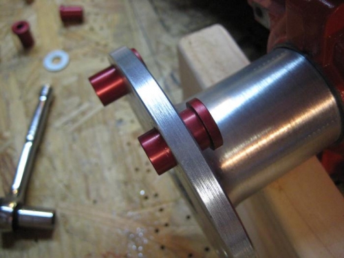 Started to install the prob hub lugs.