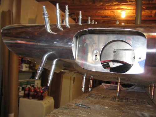 One more photo of the completed landing light cutout.