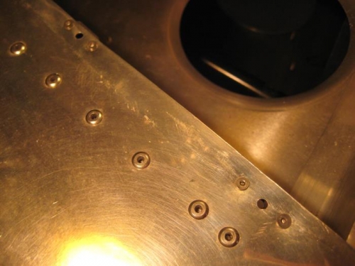 Close-up of two of the nut plates.