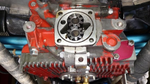 New oil pump in place.