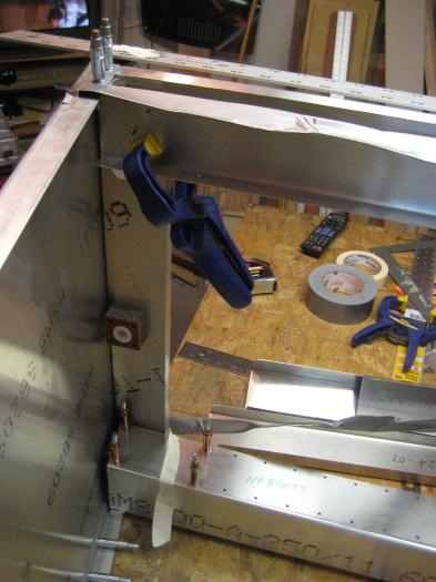 The right side framing (fuselage is upsidedown).