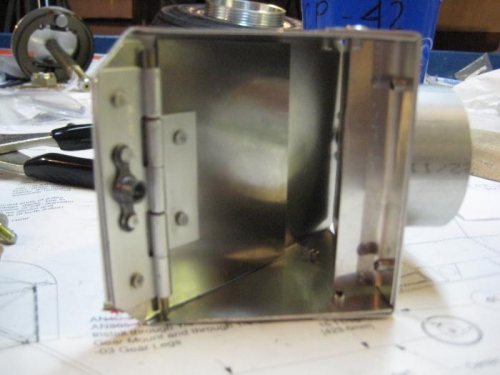 The flapper door closed (no heat)