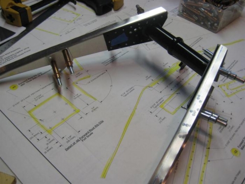 After pilot drilling all holes, then updrilling the left side