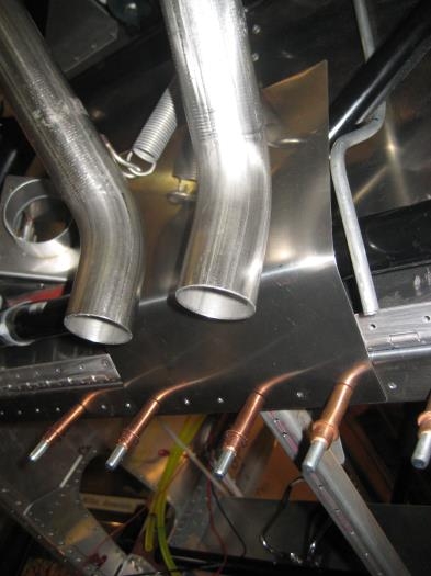 Stainless shield behind