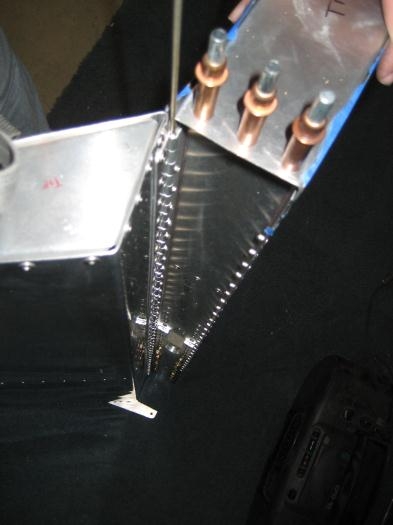 Test fitting a hinge pin