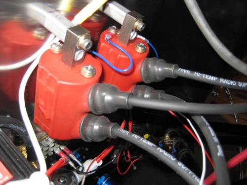 Cut the 4 wires and made the connectors for the lower plugs that go to the coils