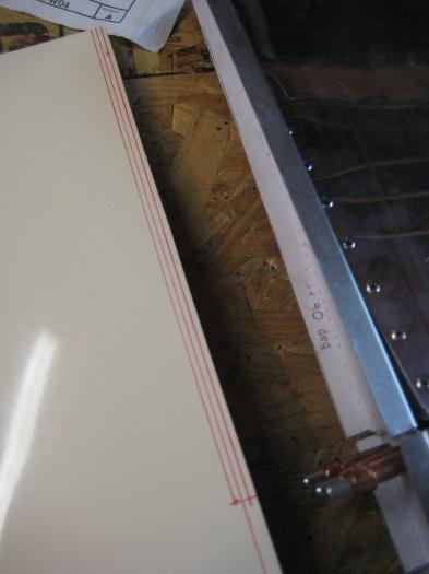 RIGHT tip marked up for cutting.