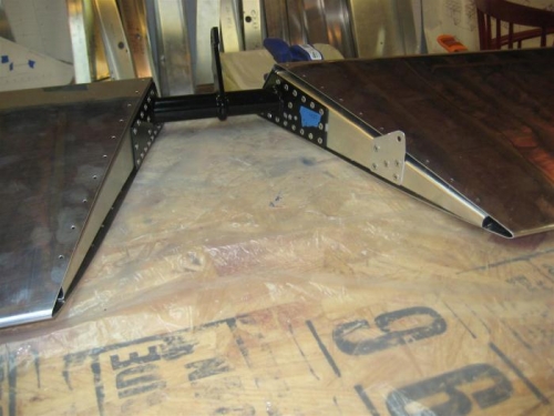 Test fit as seen from trailing edge side