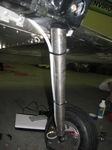 Path of hydraulic lines mimicks where the original cable brakes ran.