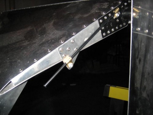 Cable housing secured with 2 clamps