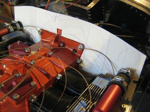 Posterboard pattern in place