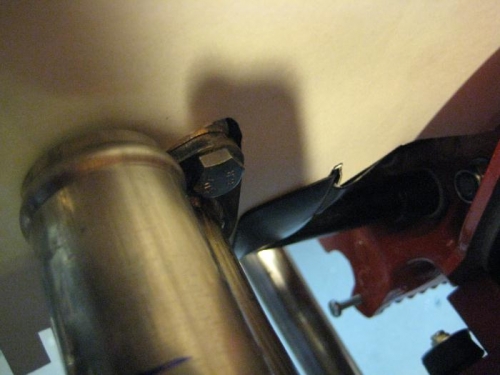 Left rear view, with posterboard