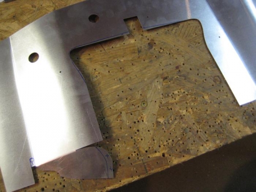 If you see the blue marks, that is what was initially cut away.