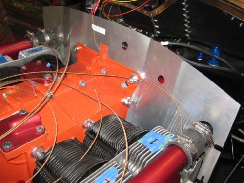 The actual baffle being test fit and tweaked.