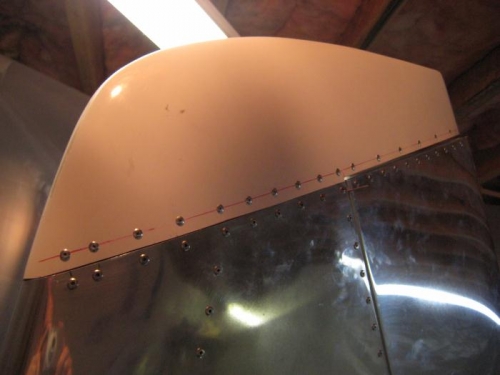 The tail tip completed.