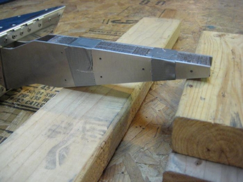 To hold the lead in place I proped up with wood, & duct taped in place