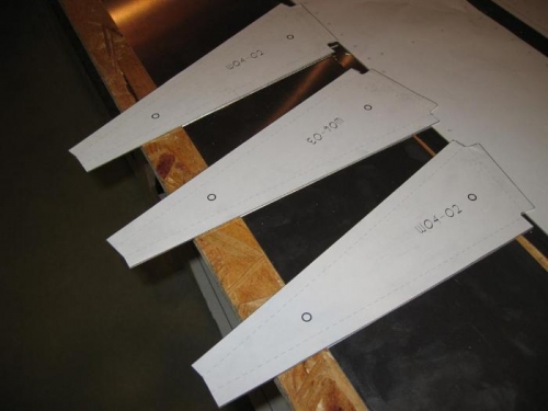 Some of the ribs cut out.