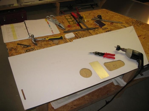 Using hole saws to make the cutouts