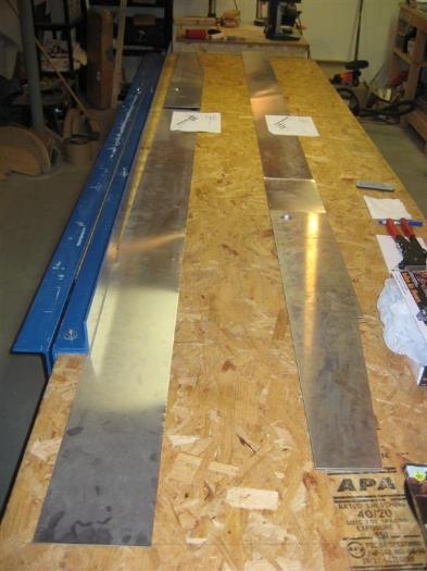 Some of the major components of the wing spar webs