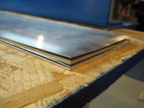 Stacking of the 4 major spar web parts