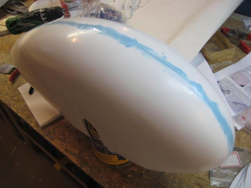 Filled all the gaps in the wheel pants.