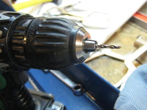 Broken bit, chucked.