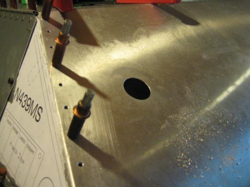 Hole for accessory power.