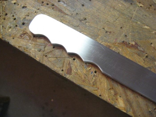 Finger indents in brake handle