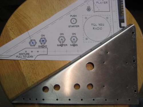 Beginning holes for switches and lights