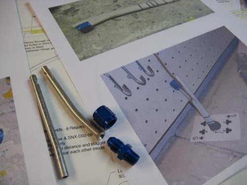 2 fuel vent lines, bent