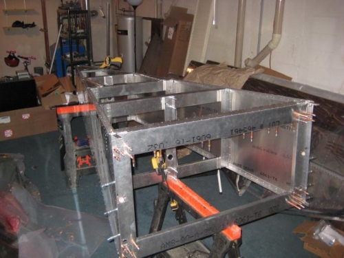 Turtle deck removed so everything can be debured