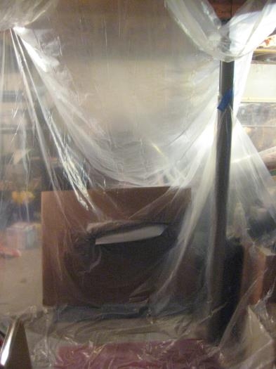 Impromptu paint booth