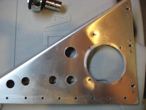 Cut the large hole for the MGL radio