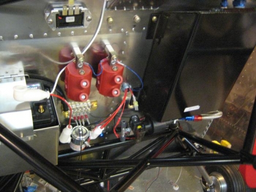 The firewall with the engine mount in place.