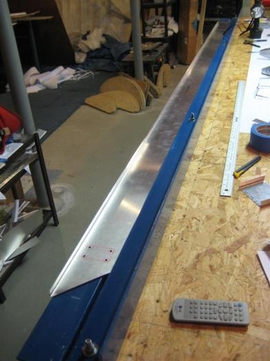 1 flange bent, second one about to be bent