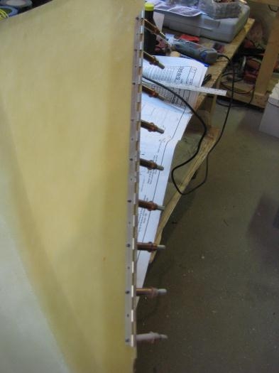 Hinge drilled up to size